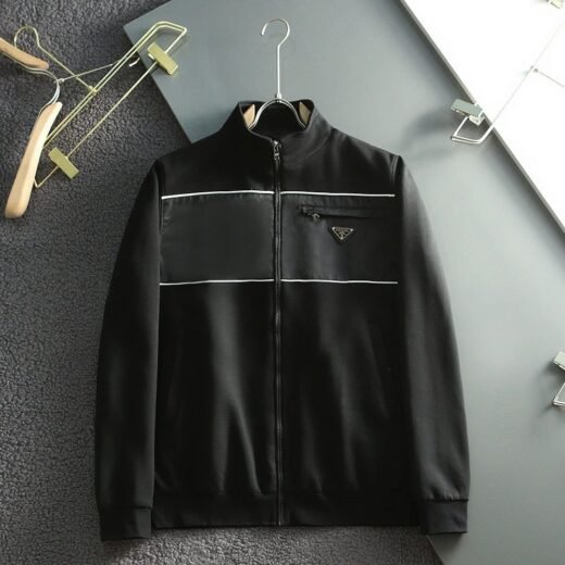 Prada Veste zippée à empiècements en nylon