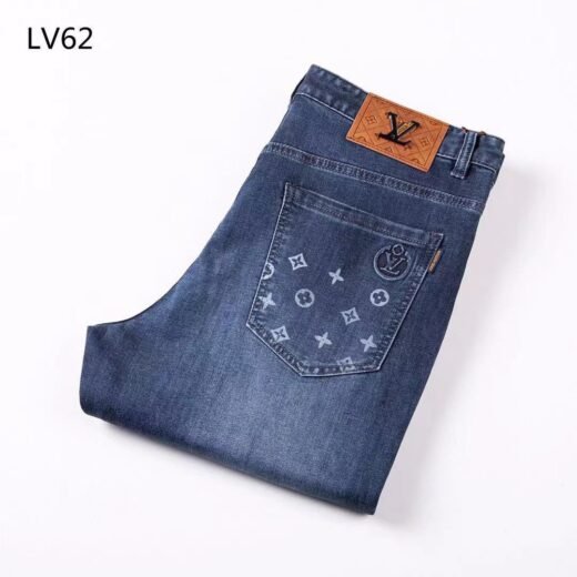 Louis Vuitton Jean bleu élégant pour homme