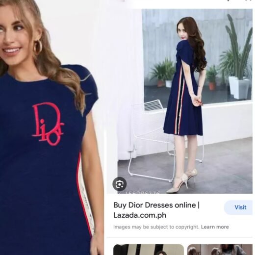Dior Robe t-shirt unie pour femme
