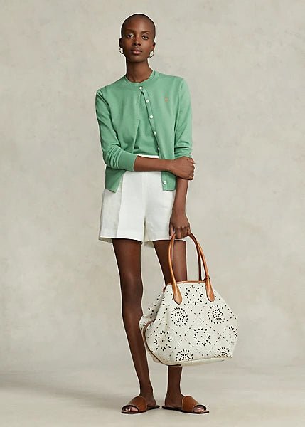 Cardigan de luxe en coton mélangé pour femme