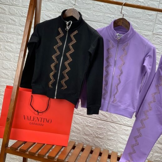 Valentino Survêtement en velours haut de gamme importé pour femme