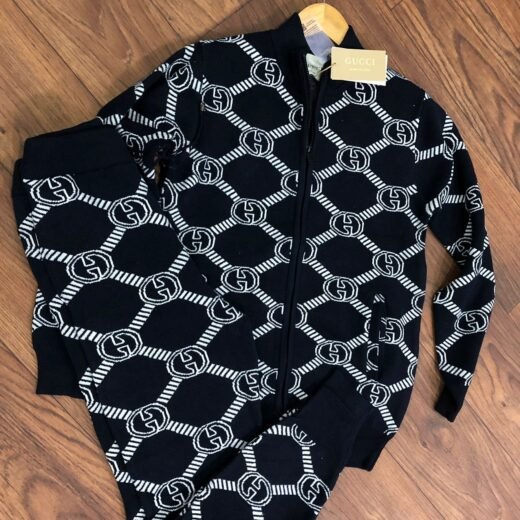 Gucci Ensemble de survêtement unisexe plissé Premium avec G entrelacés