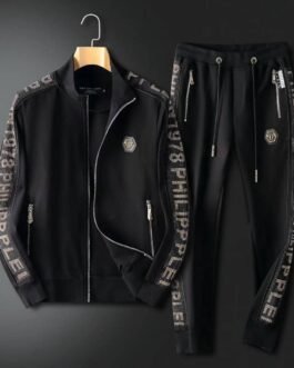 PHLIPP PLEIN || Survêtement ajusté pour homme, design Swarovski importé