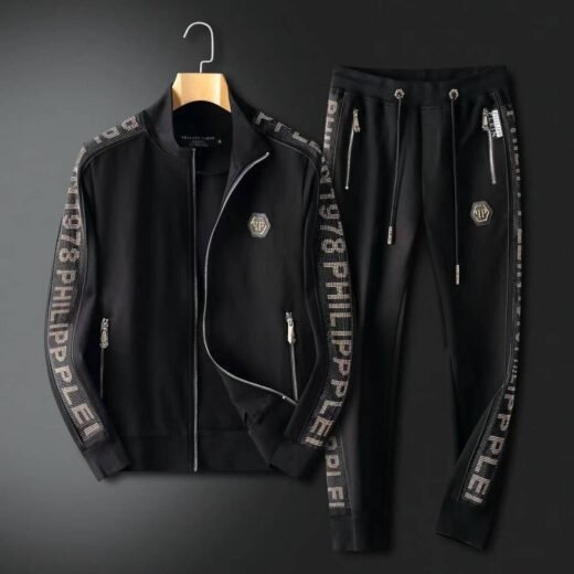 Philipp Plein Survêtement ajusté pour homme, design Swarovski importé