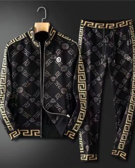 VERSACE || Ensemble de survêtement pour homme de haute qualité avec logo intégral