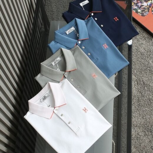 Hermès Polo premium coupe classique pour homme
