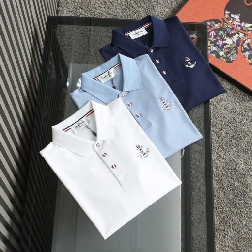 Thom Browne Polo tricolore classique