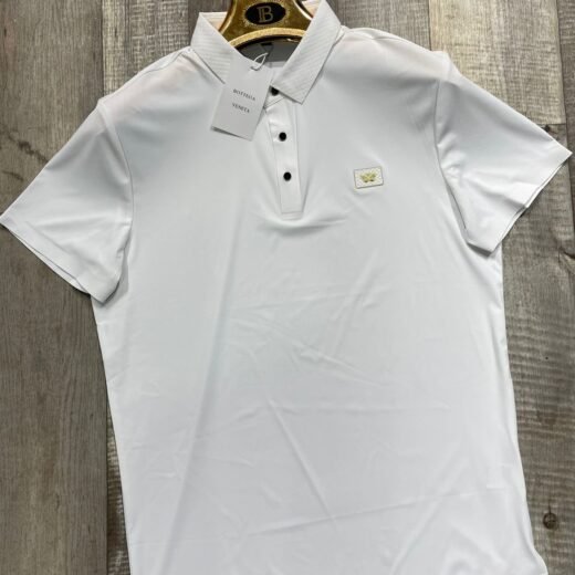 Bottega Veneta T-shirt polo en piqué avec étiquette logo