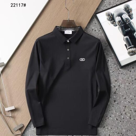 Ferragamo Polo en coton avec logo brodé