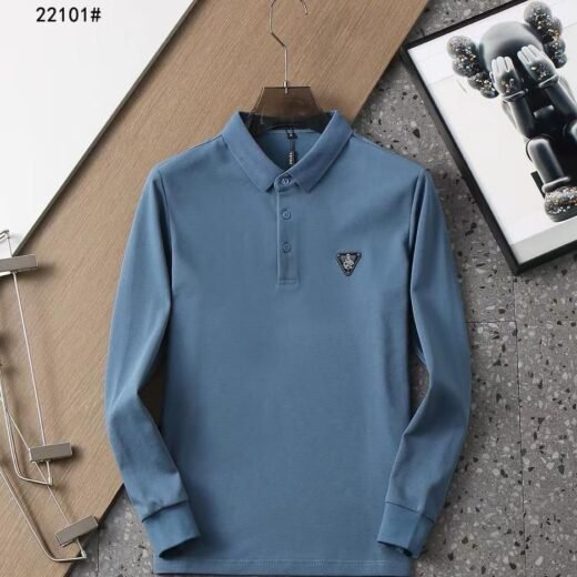 Prada Polos manches longues printemps-été à logo triangulaire
