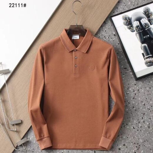 Burberry Polo en coton stretch coupe fuselée avec logo TB