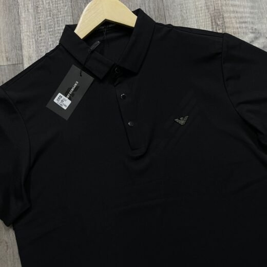 Emporio Armani Polo de luxe à manches courtes