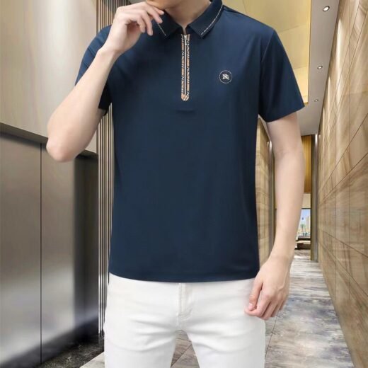 Burberry Polo slim à patte de boutonnage