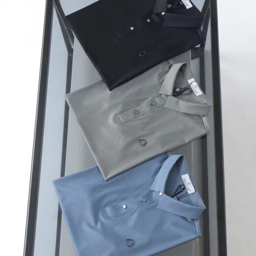 Moncler Polo slim en coton stretch avec patch logo