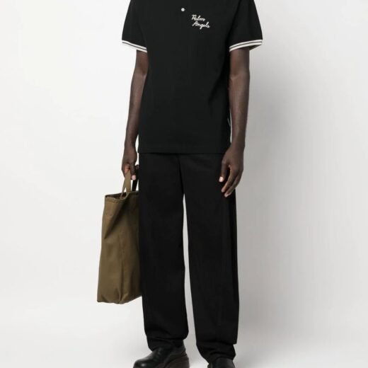 Palm Angels Polo avec logo brodé pour homme