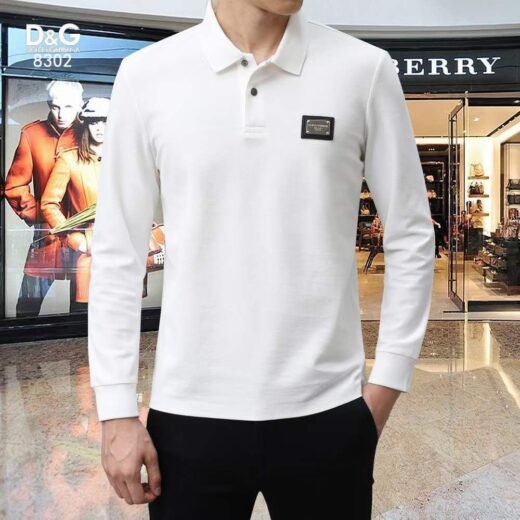Dolce & Gabbana Polo en coton piqué avec logo emblématique