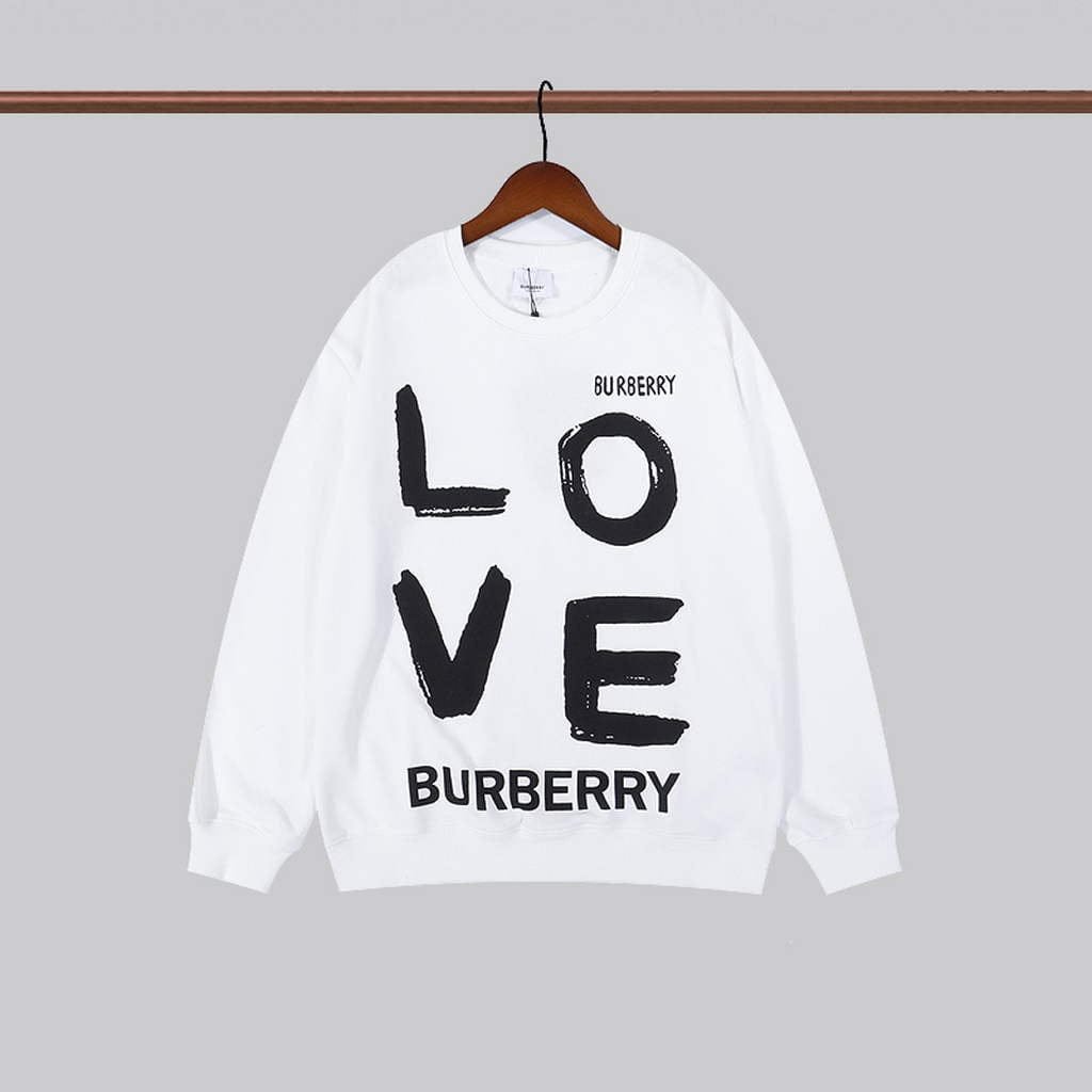 BURBERRY || PULL BLANC À LOGO LOVO
