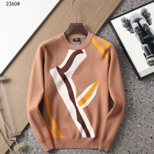 Fendi Pull en laine FF Fragment pour homme