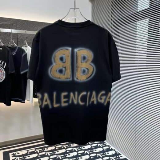 Balenciaga T-shirts noirs oversize pour homme