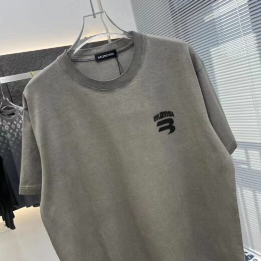 Balenciaga T-SHIRT GRAPHIQUE UNISEXE « WASHED DOWN » HOMME FEMME STREETWEAR