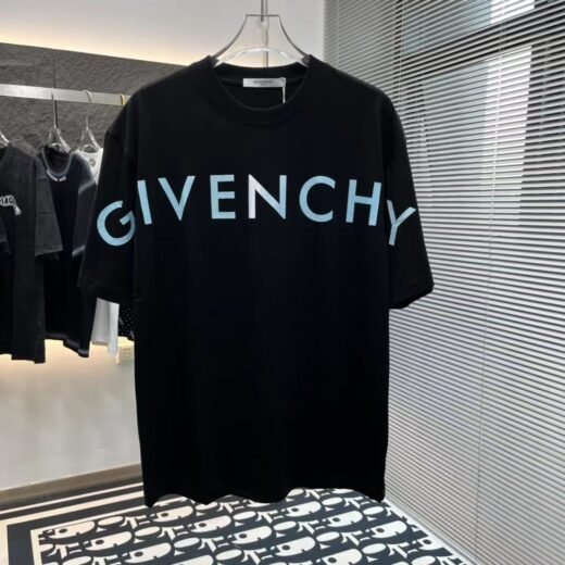 Givenchy T-shirt noir imprimé Peace and Love 4G