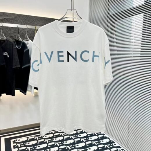 Givenchy T-shirt blanc imprimé Peace and Love 4G