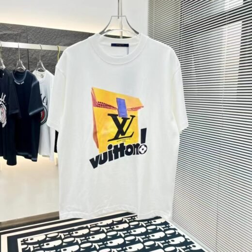 Louis Vuitton NOUVEAU T-SHIRT BLANC À MANCHES COURTES ÉTÉ 2024