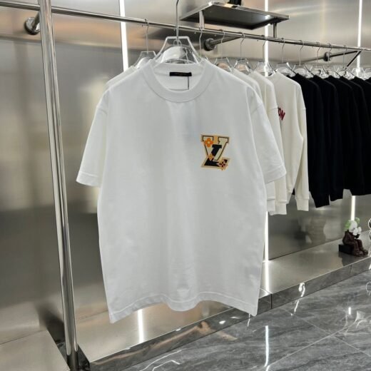 Louis Vuitton T-shirt blanc à épaules tombantes