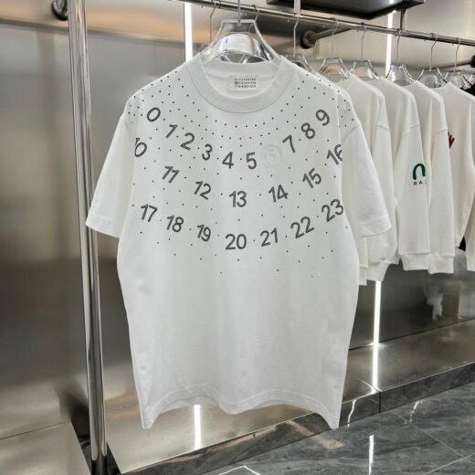Maison Margiela T-shirt blanc à épaules tombantes