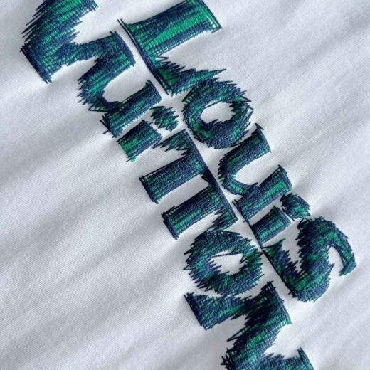 Louis Vuitton T-shirt imprimé premium à rabat / Blanc