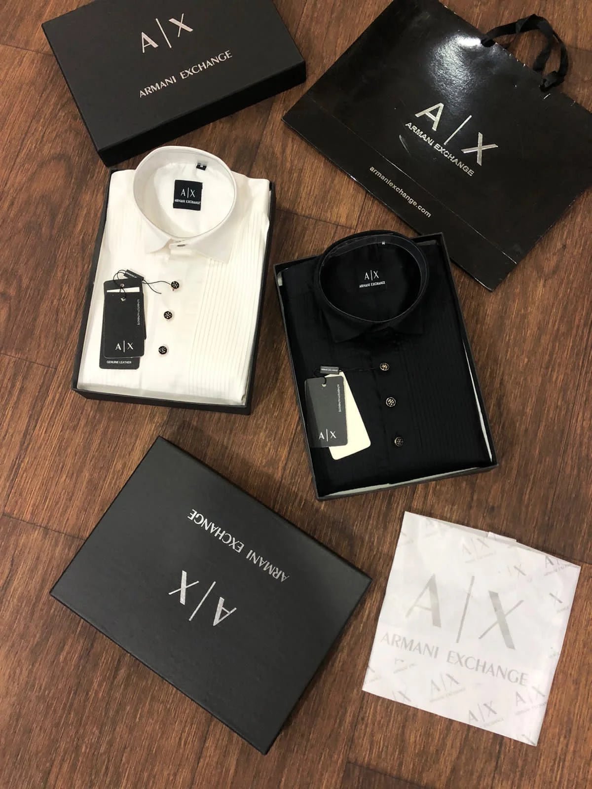 ARM*NI EXCH*NGE || Chemises de soirée Pintex haut de gamme pour hommes