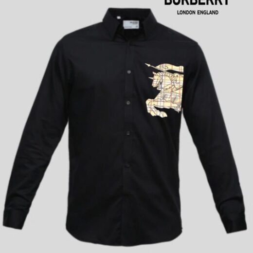 Burberry Chemise en coton à imprimé logo EKD pour homme