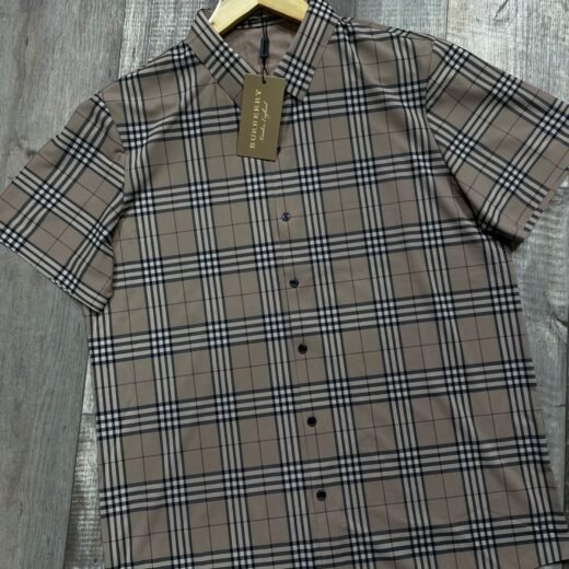 Burberry Chemise à carreaux en lycra importée