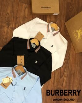 Chemise de luxe avec logo brodé pour homme