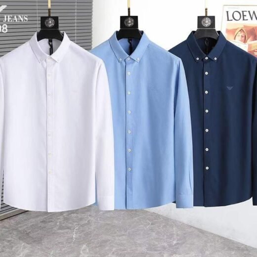 Emporio Armani Chemise coupe classique avec logo aigle
