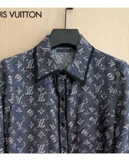 Chemise en coton imprimé haut de gamme pour homme