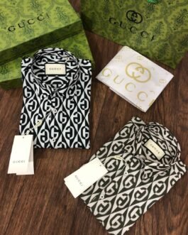 Chemise en coton imprimé haut de gamme pour homme