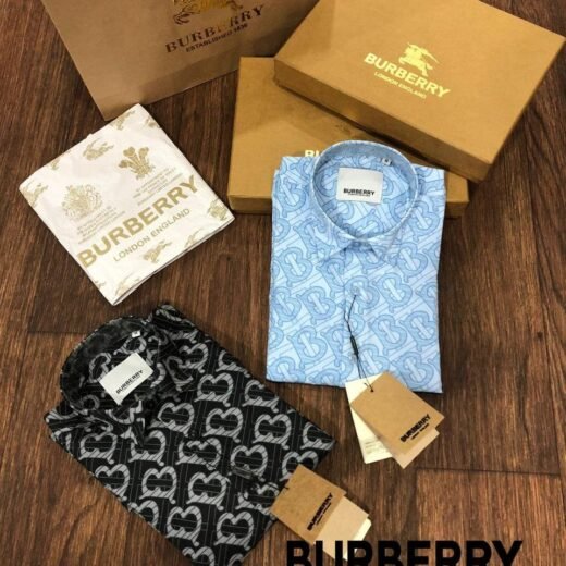 Burberry Polo à manches longues avec imprimé monogramme TB