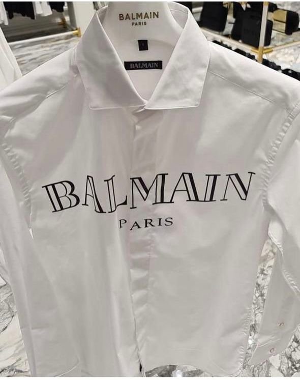BALMAIN || T-shirt à imprimé logo Balmain Paris
