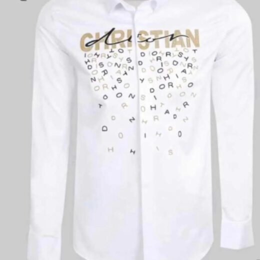 Dior Chemise luxueuse à imprimé logo alphabet brisé