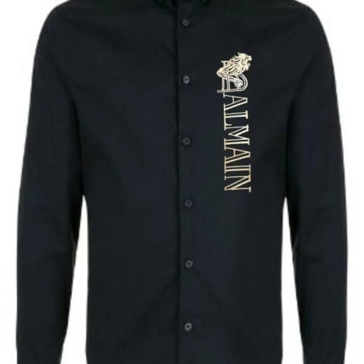 Balmain Chemises à logo dragon en relief pour homme