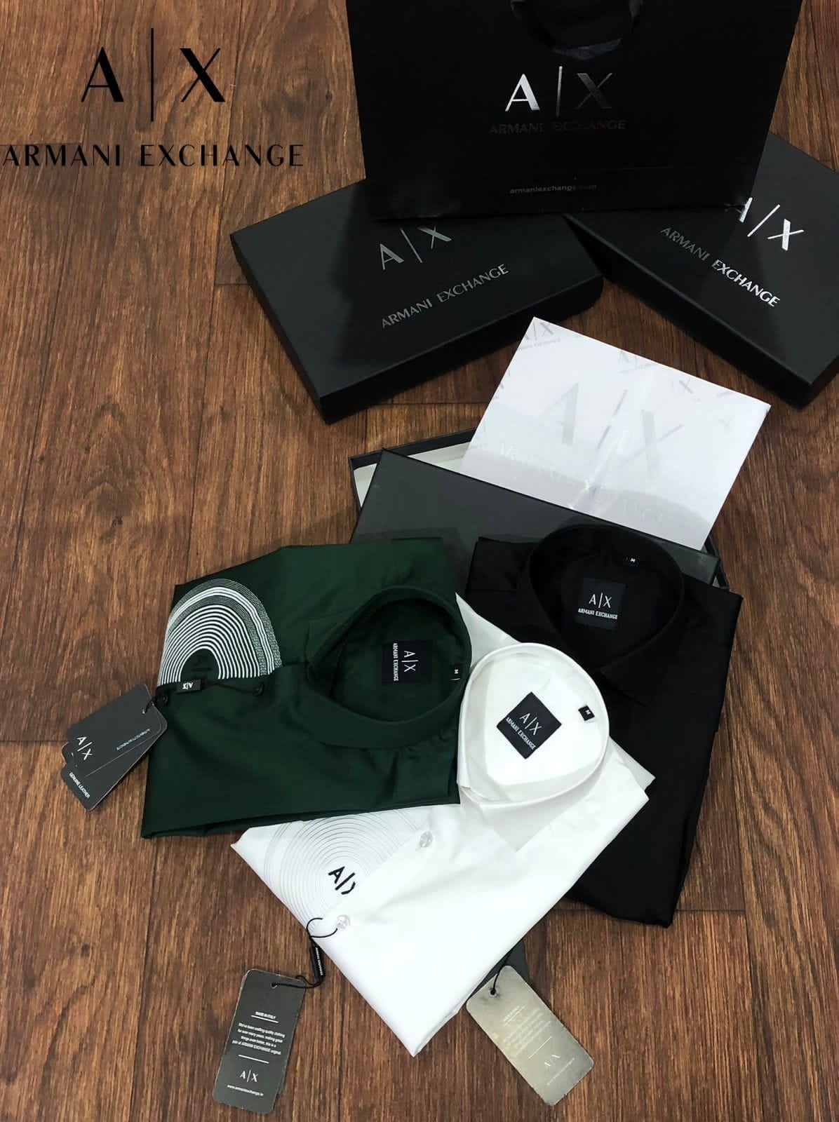 ARM*NI EXCH*NGE || Chemise cintrée ornée pour homme