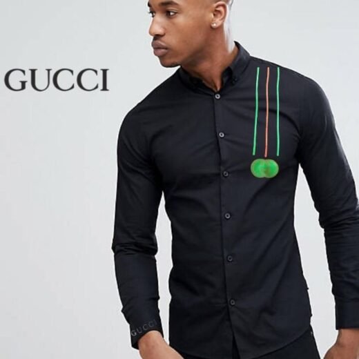 Gucci Chemise à manches longues avec logo GG