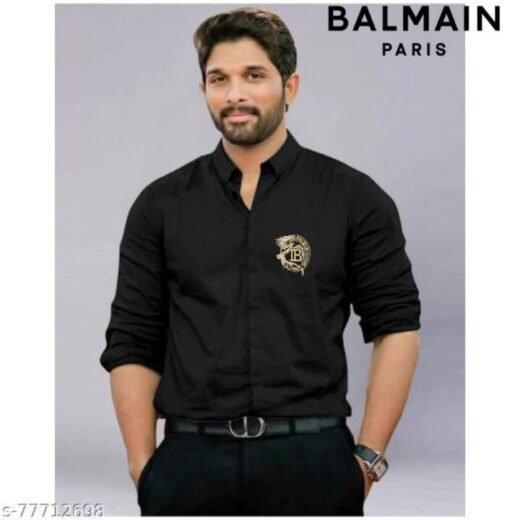 Balmain Chemise à logo brodé B pour homme
