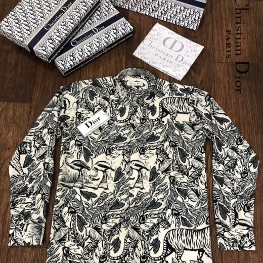 Dior Chemise boutonnée à imprimé Stussy
