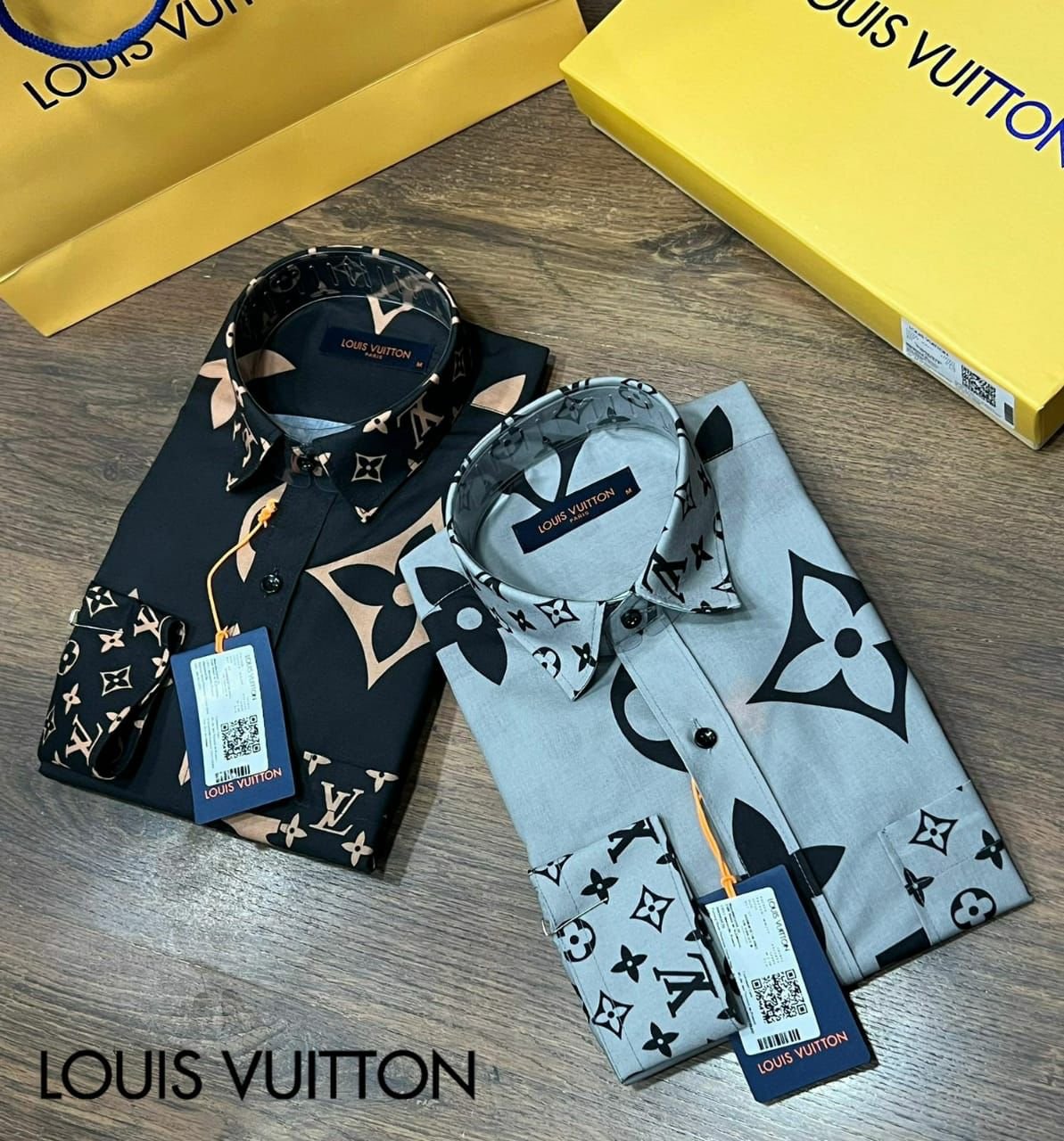 LOUIS VUITTON || Chemise homme à imprimé logo LV intégral