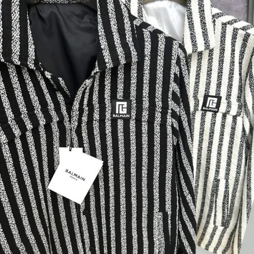 Balmain Veste boutonnée de qualité supérieure pour homme
