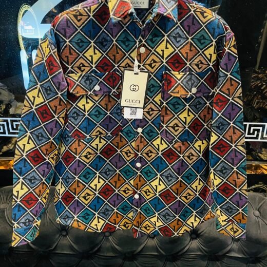 Gucci Chemise boutonnée à imprimé monogramme pour homme