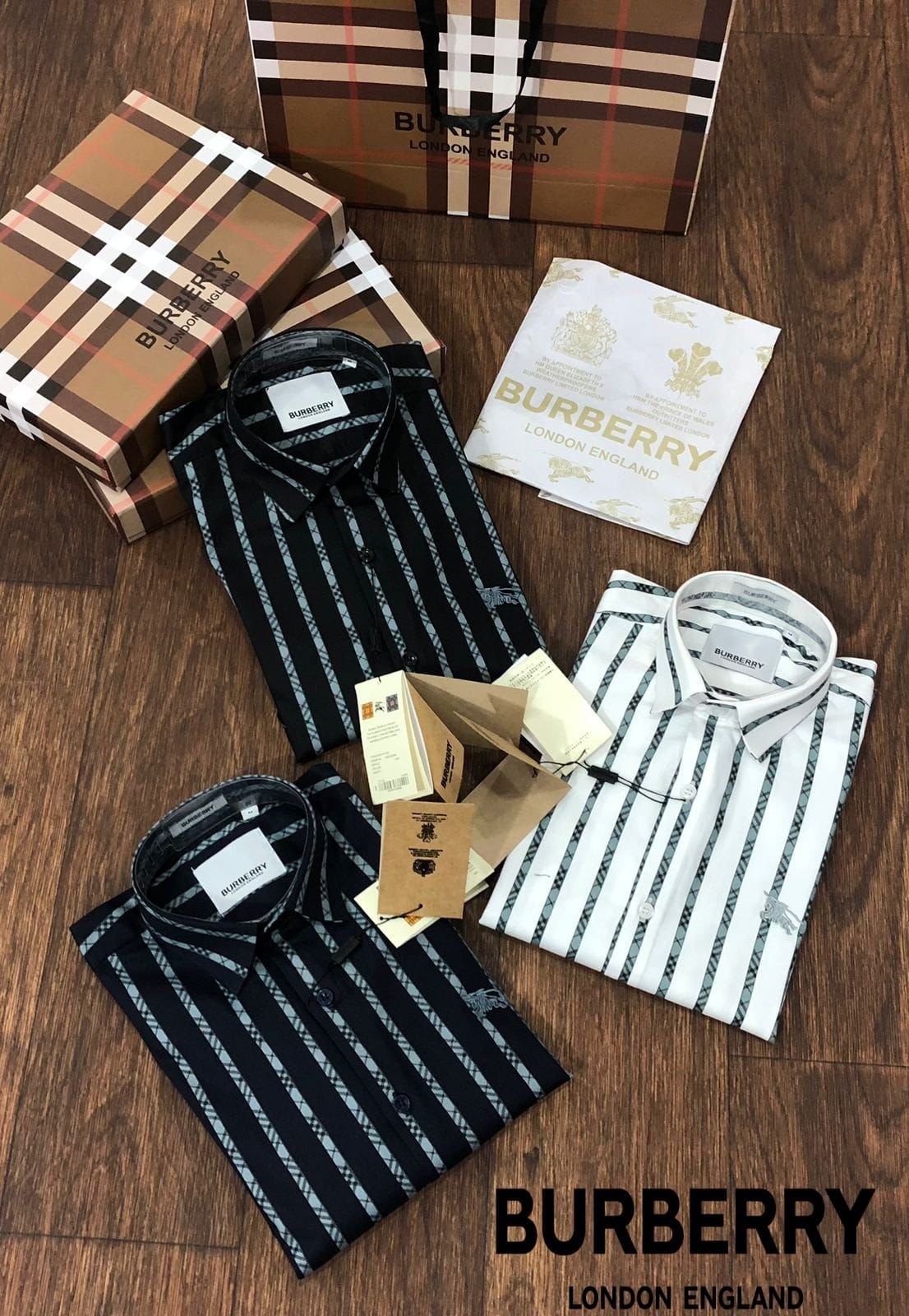 BURBERRY || Chemises homme Premium Seasons Lining