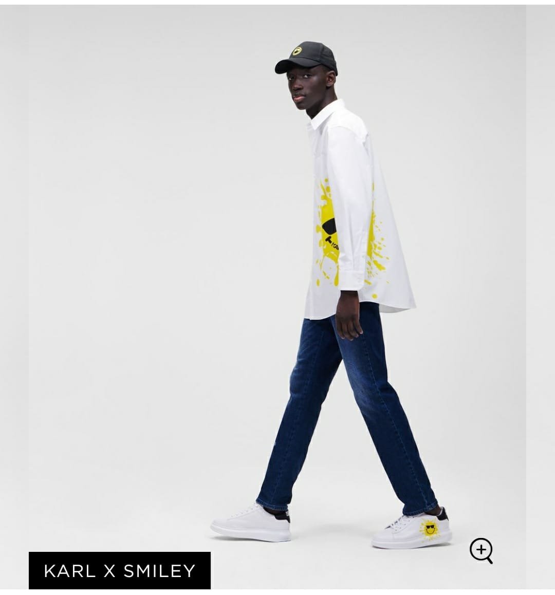 T-shirt premium à imprimé smiley